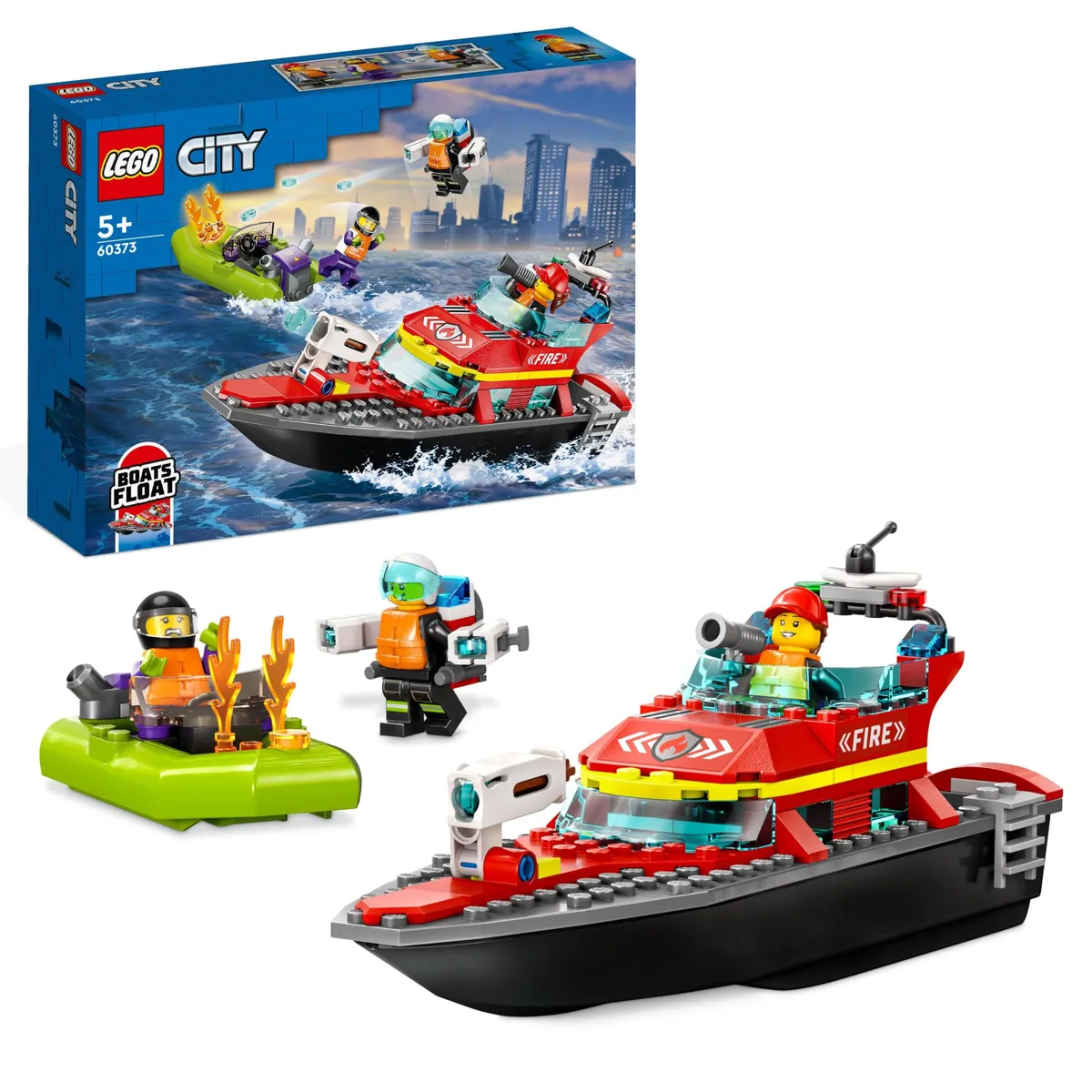 LEGO 60373 City Fire Rescue Boat Toy