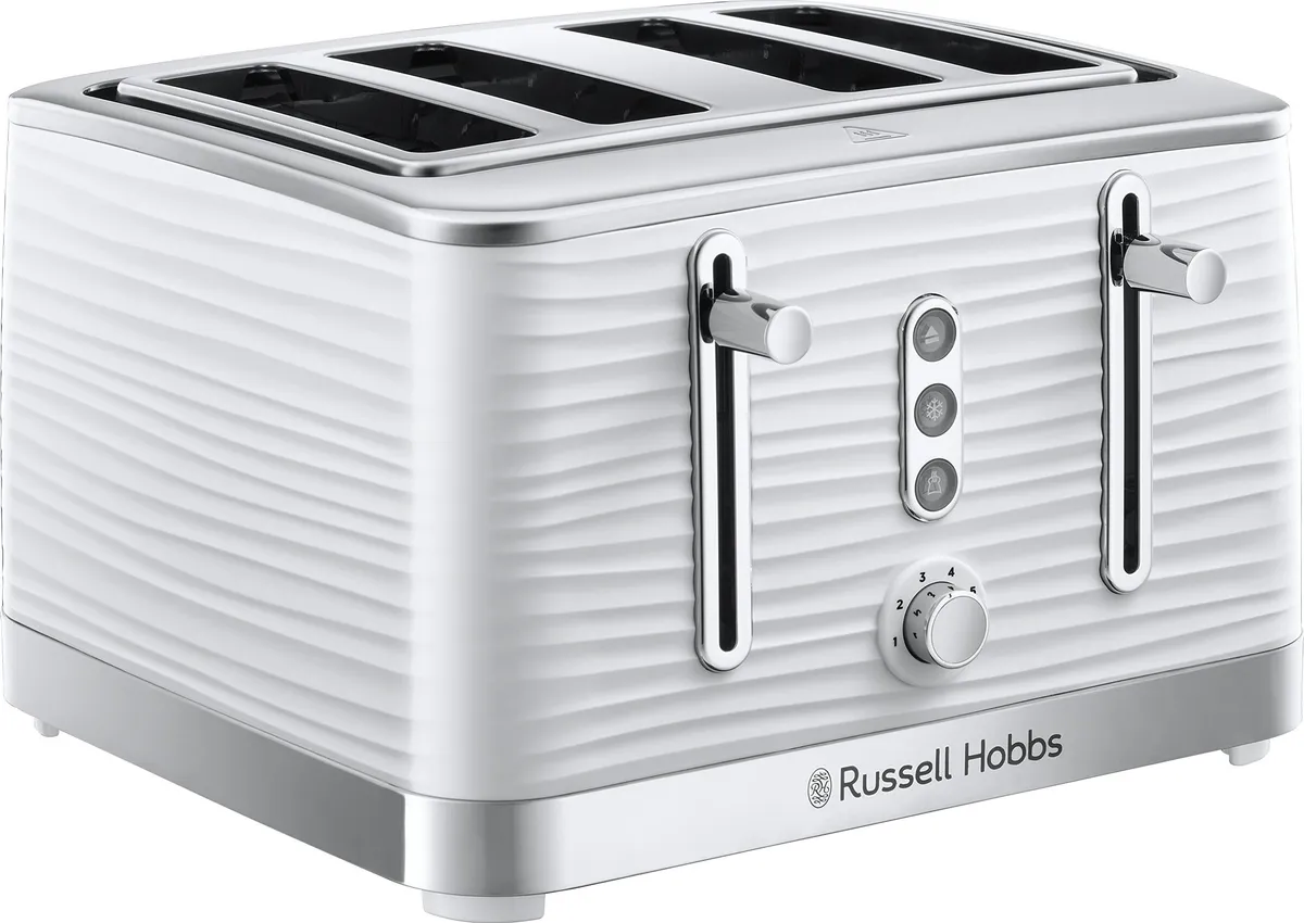 Russell Hobbs Inspire 4 Slice Toaster - White