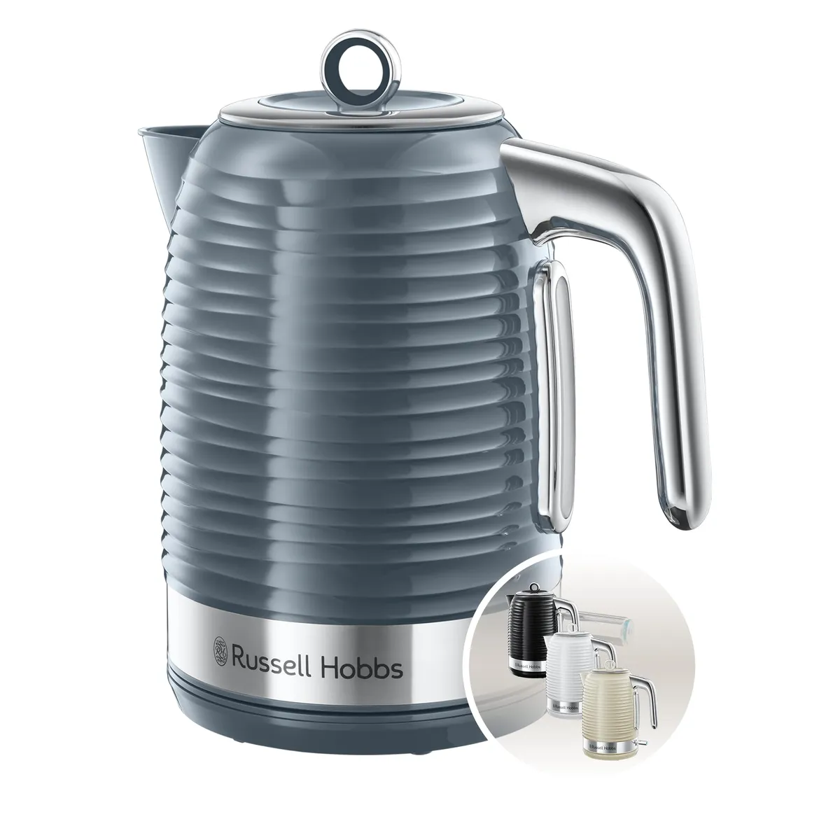 Russell Hobbs Inspire Electric 1.7L Cordless Kettle - Grey
