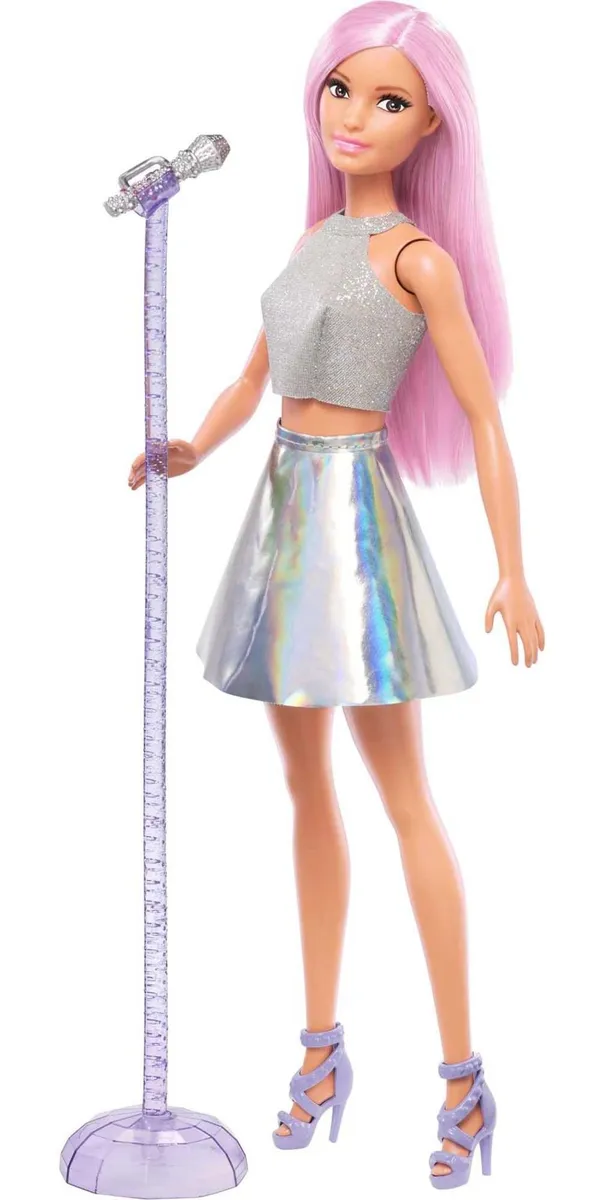 Barbie Pop Star Doll Dressed In Iridescent Skirt