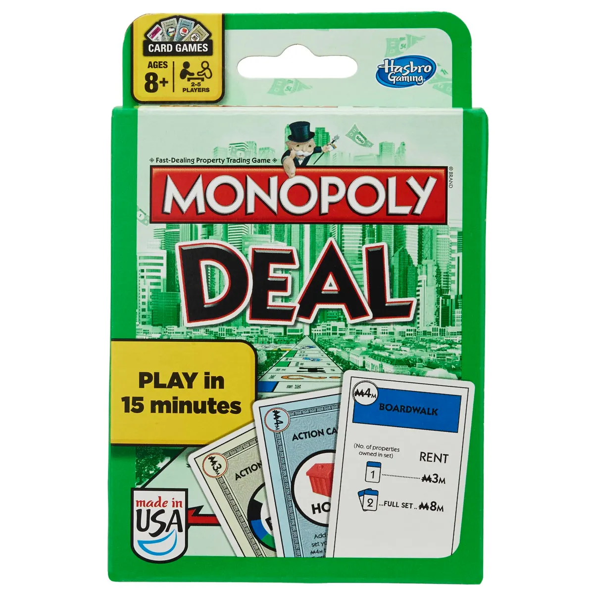 Hasbro B0965 - Monopoly Deal Family Card Game - US Version - Fast