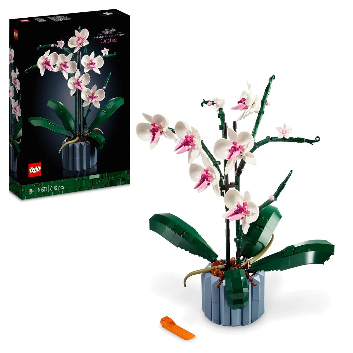 LEGO Botanicals Orchid - Artificial Plant Set for Adults incl. Faux