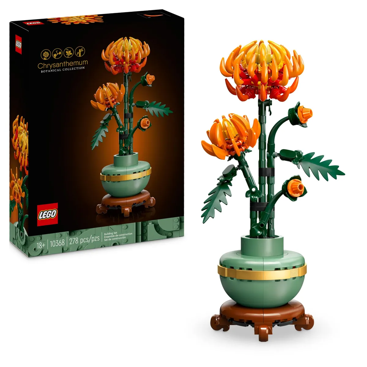 LEGO Botanicals Chrysanthemum - Artificial Flower Building Set