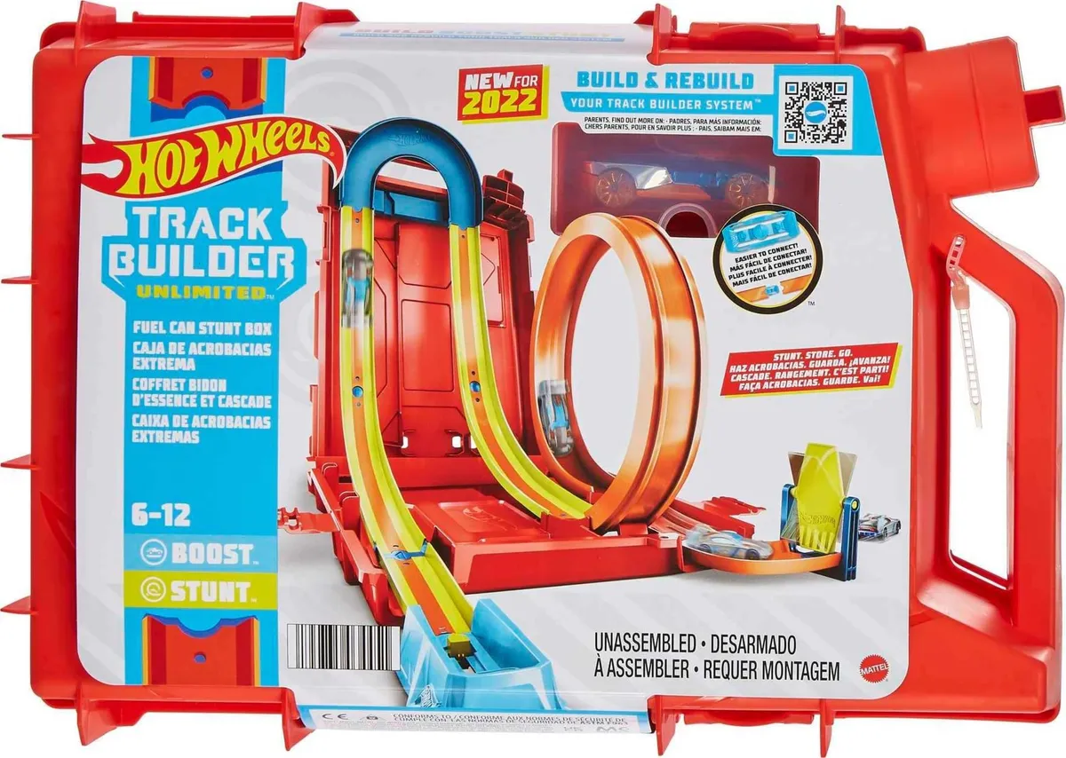 Hot Wheels Unlimited Fuel Can Stunt Box Playset & Car