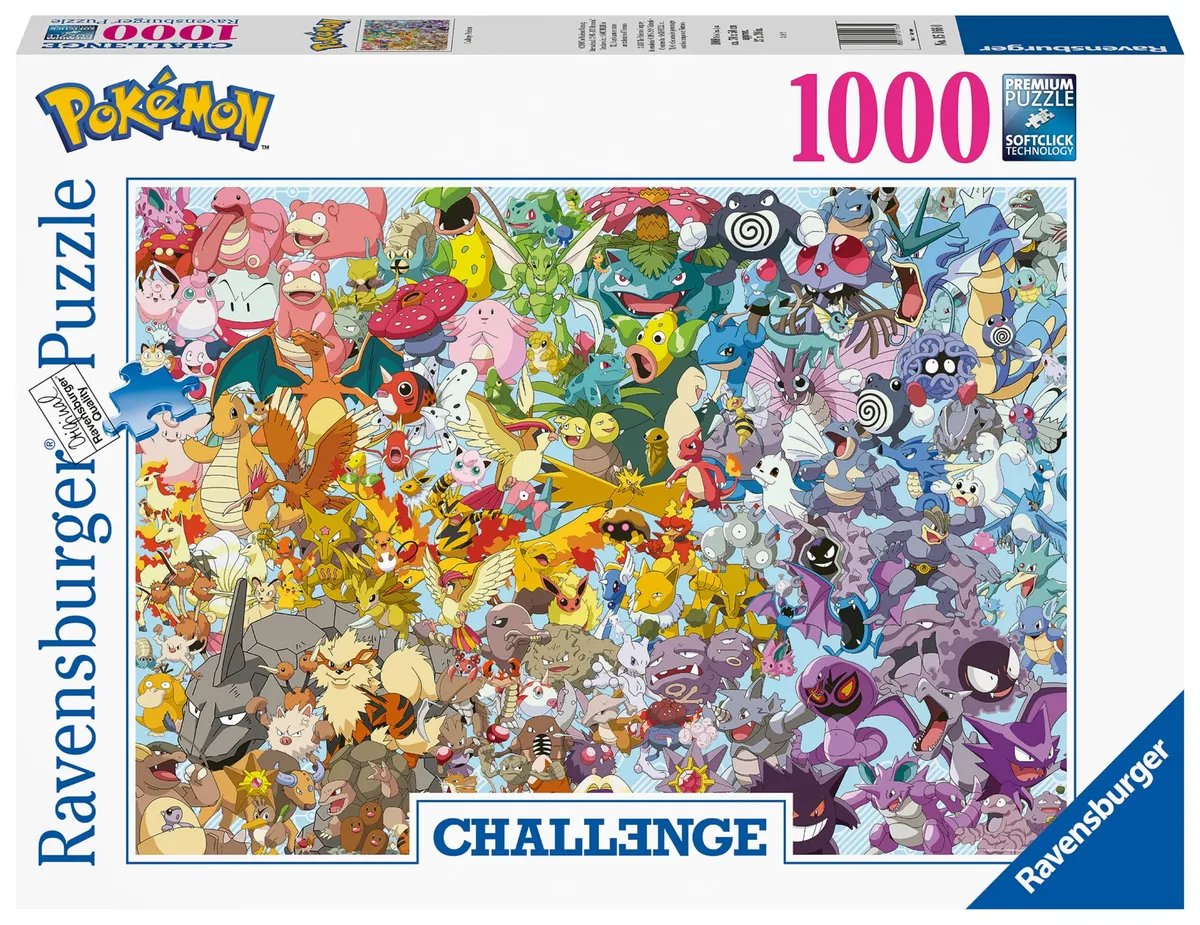 Ravensburger Pokémon 1000 Piece Challenge Puzzle for Adults & Kids 12