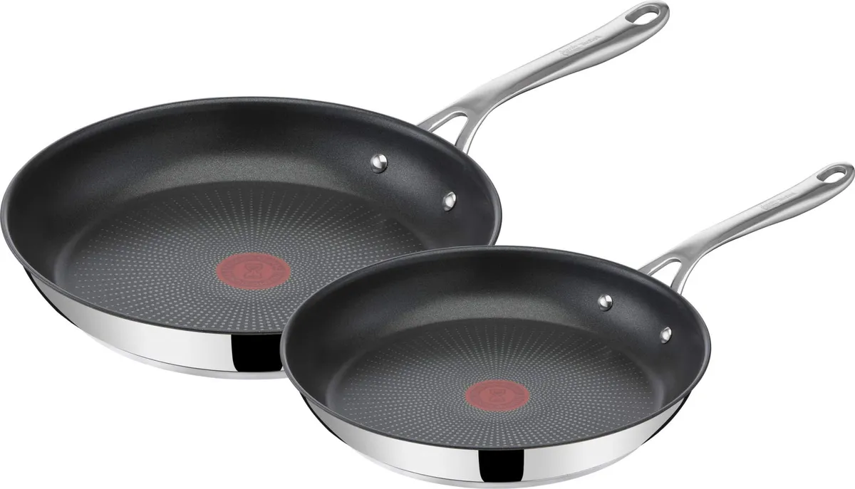Tefal Jamie Oliver Stainless Steel Frying Pan Set