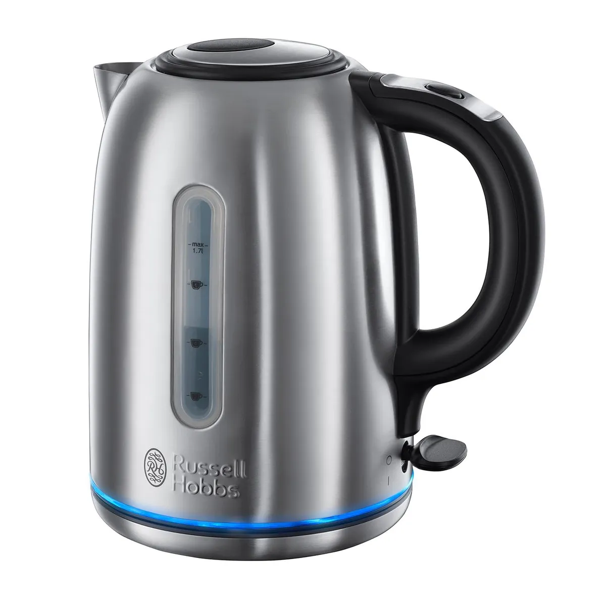 Russell Hobbs Brushed Stainless Steel Electric 1.7L Cordless Kettle
