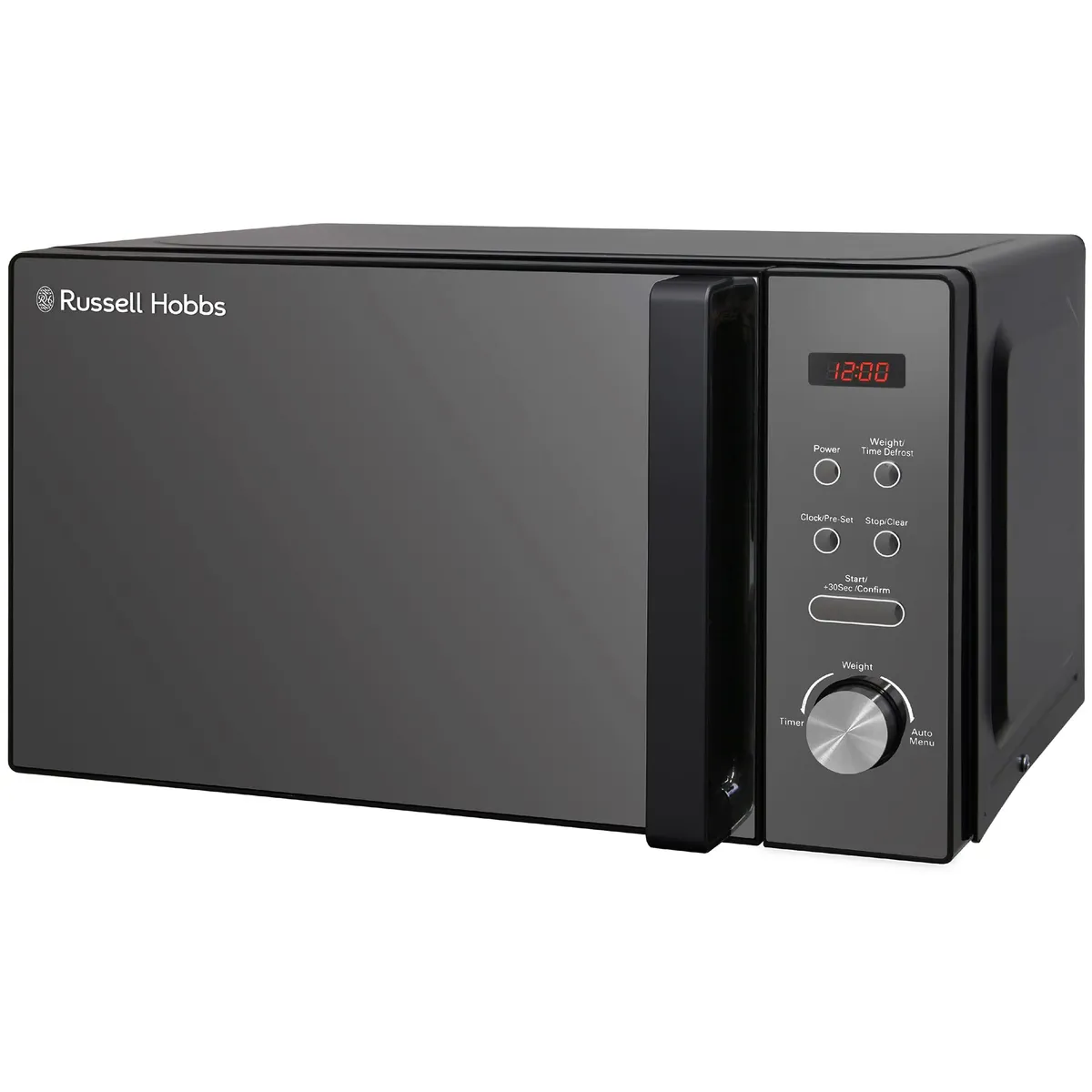 Russell Hobbs RHM2076B 20 Litre 800 W Black Digital Solo Microwave