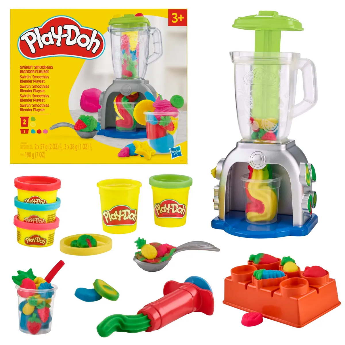 Play-Doh Swirlin' Smoothies Toy Blender Playset for Toddlers