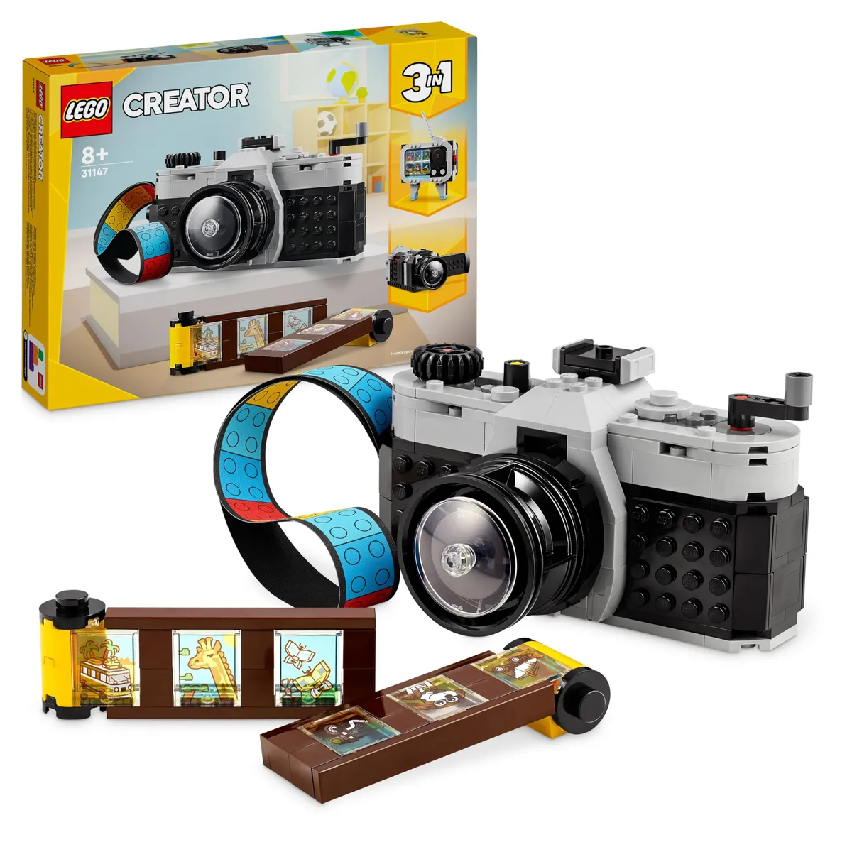 LEGO Creator 3in1 Retro Camera Toy to Video Camera to TV Set