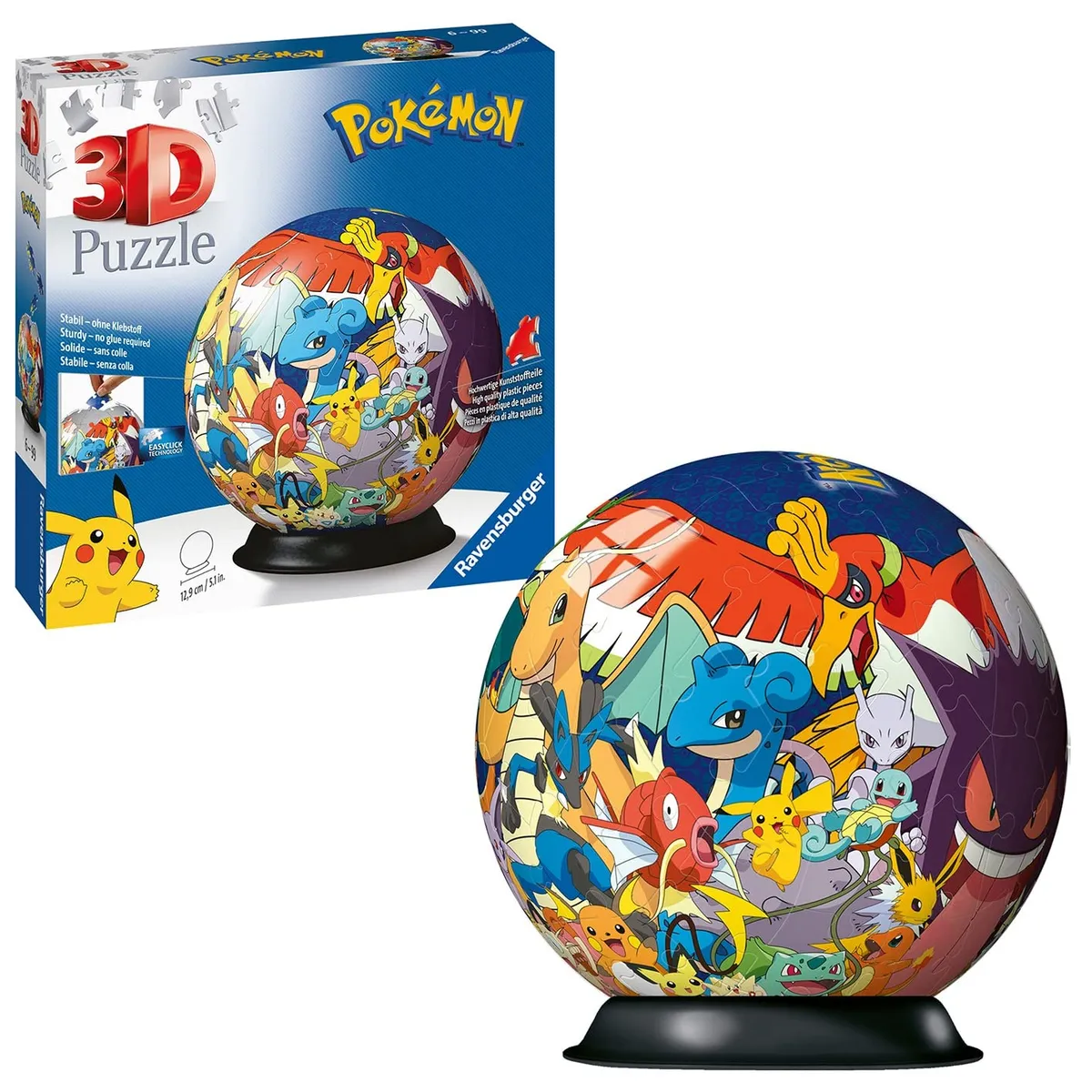 Ravensburger Pokemon 3D Jigsaw Puzzle Ball for Kids Age 6 Years Up
