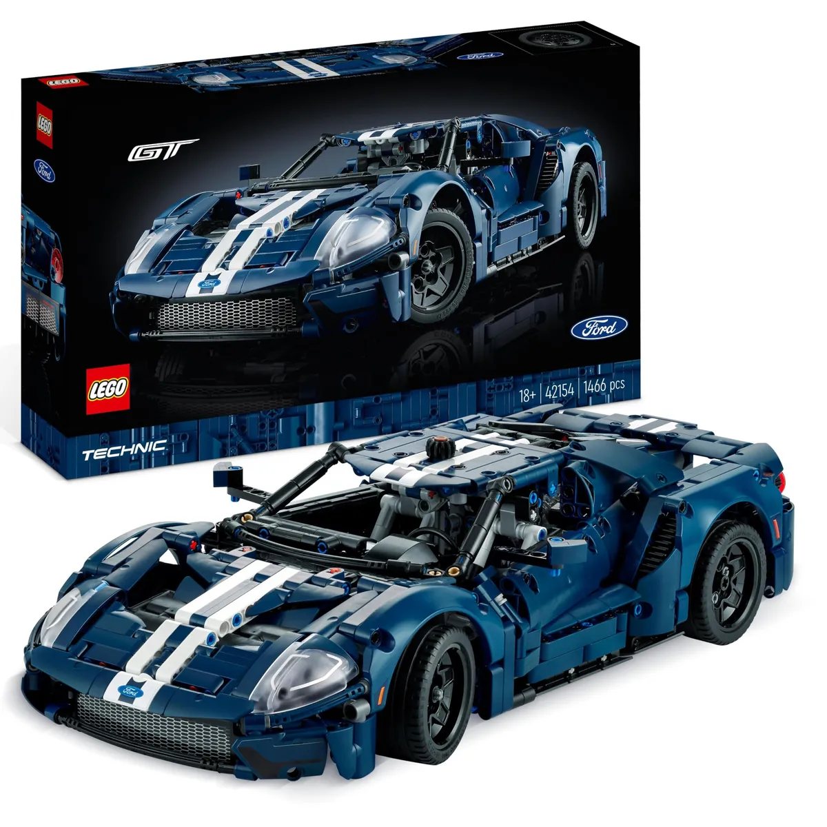 LEGO Technic 2022 Ford GT Car Model Kit for Adults to Build