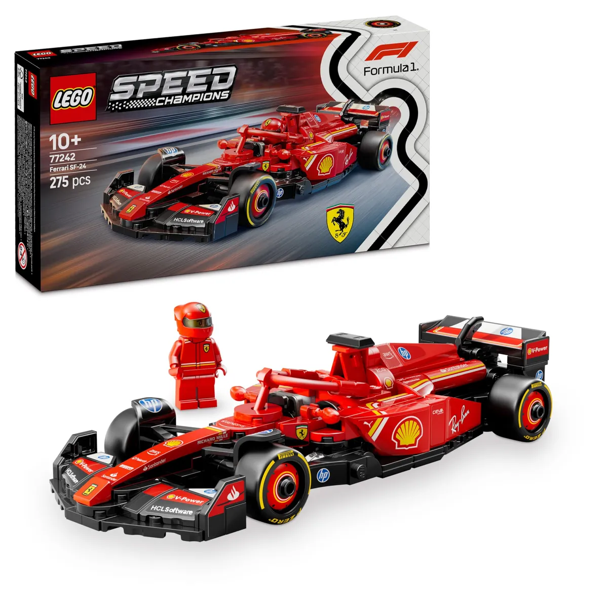 LEGO Speed Champions Ferrari SF-24 F1 Race Car Toy